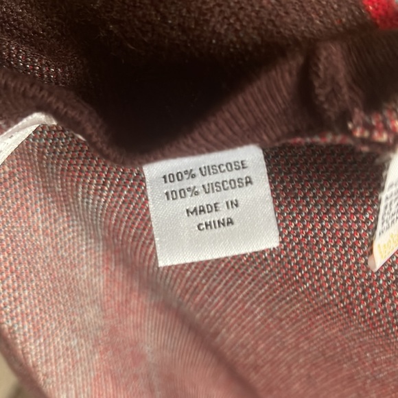 RANCHO ESTANCIA Western Aztec print Shawl poncho OS - Picture 7 of 11